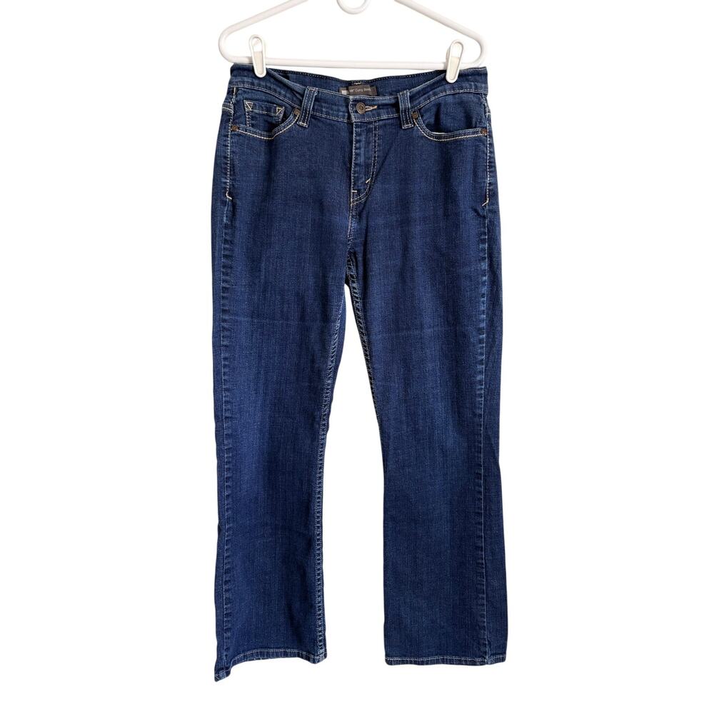 Levi's 529 Curvy Bootcut Dark Wash Mid Rise 32X32 14m Western Cowgirl Y2k